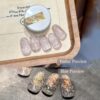 Brillo de diamante iridiscente gris plateado en tono frío