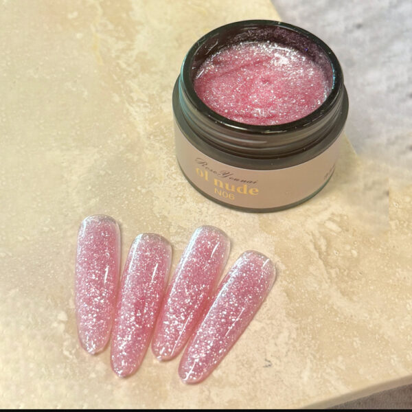 Dusty Rose Snow-Velvet Glitter