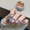 Hazy Dark Blue Cat Eye